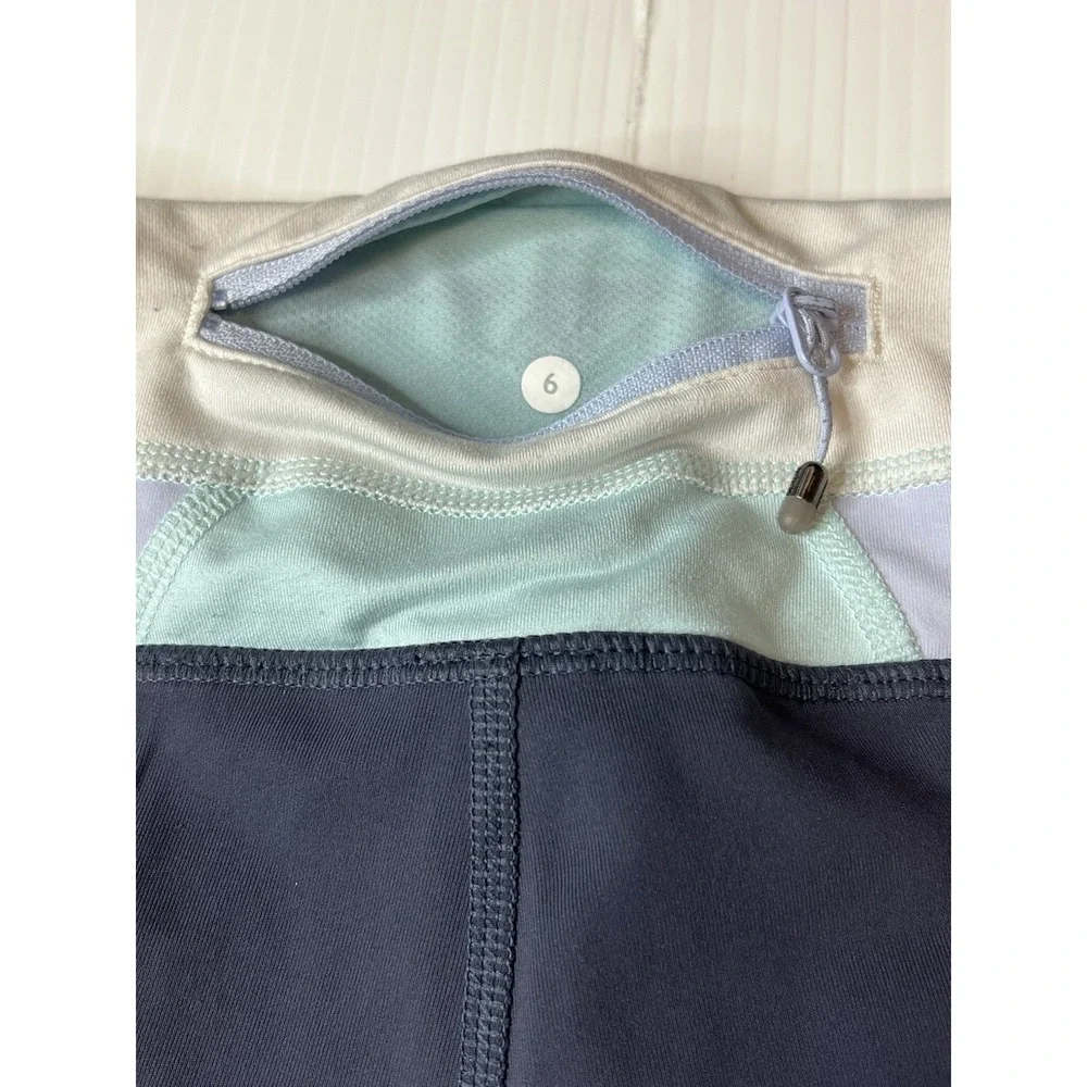 Lululemon Run: Inspire Crop II Leggings Cadet Blue Size 6